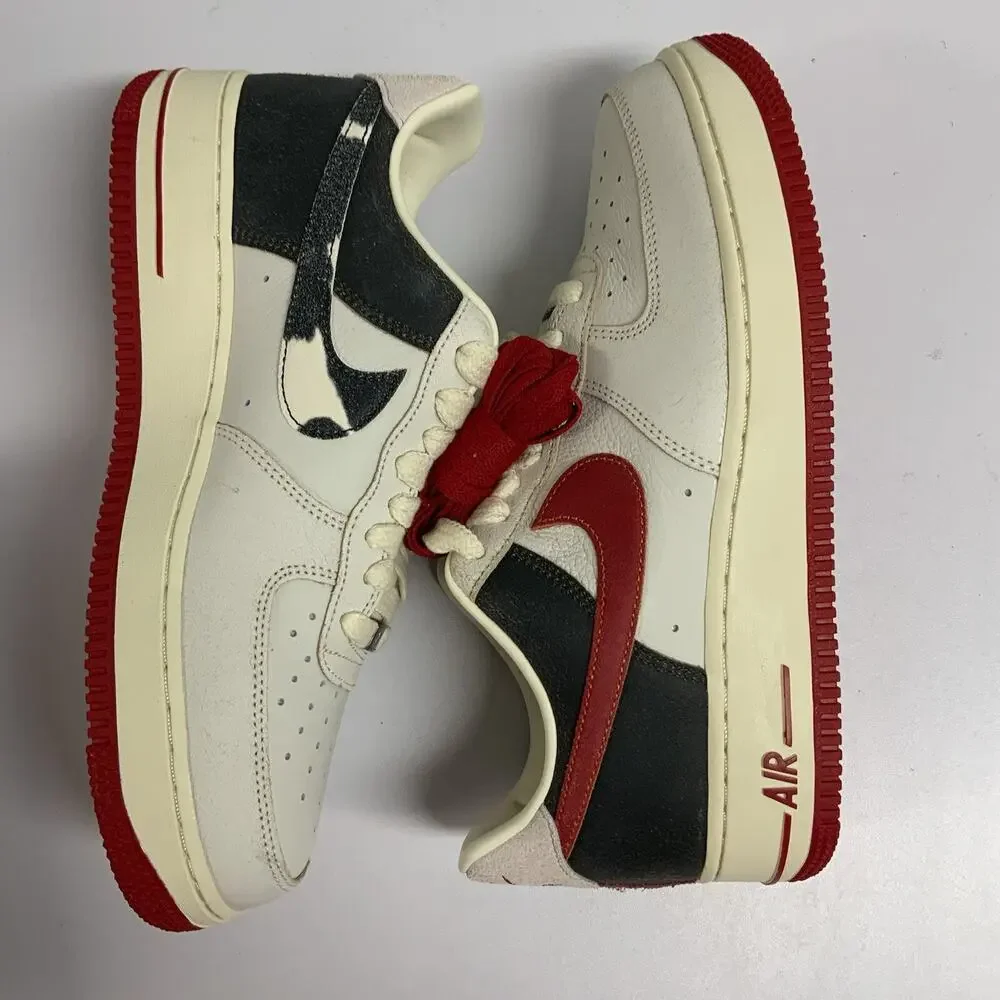 Nike Air Force 1 '07 Premium Chicago Pack FQ8743 121 Size 9.5 M Black Red Bulls